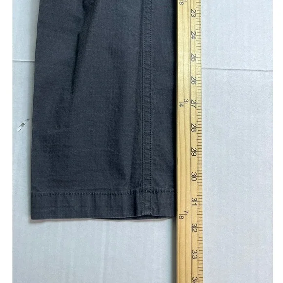 Vuori Ripstop Pants Men LG Charcoal Ripstop Climber Drawstring Zip Pocket V412 - Picture 4 of 5